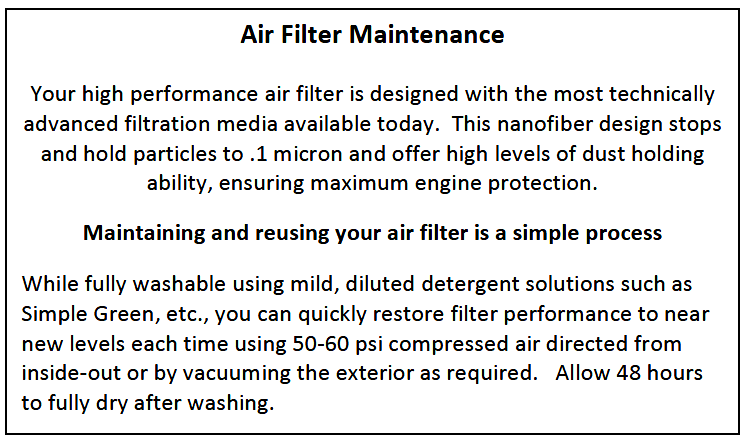 Spyder Air Filter Maintenance
